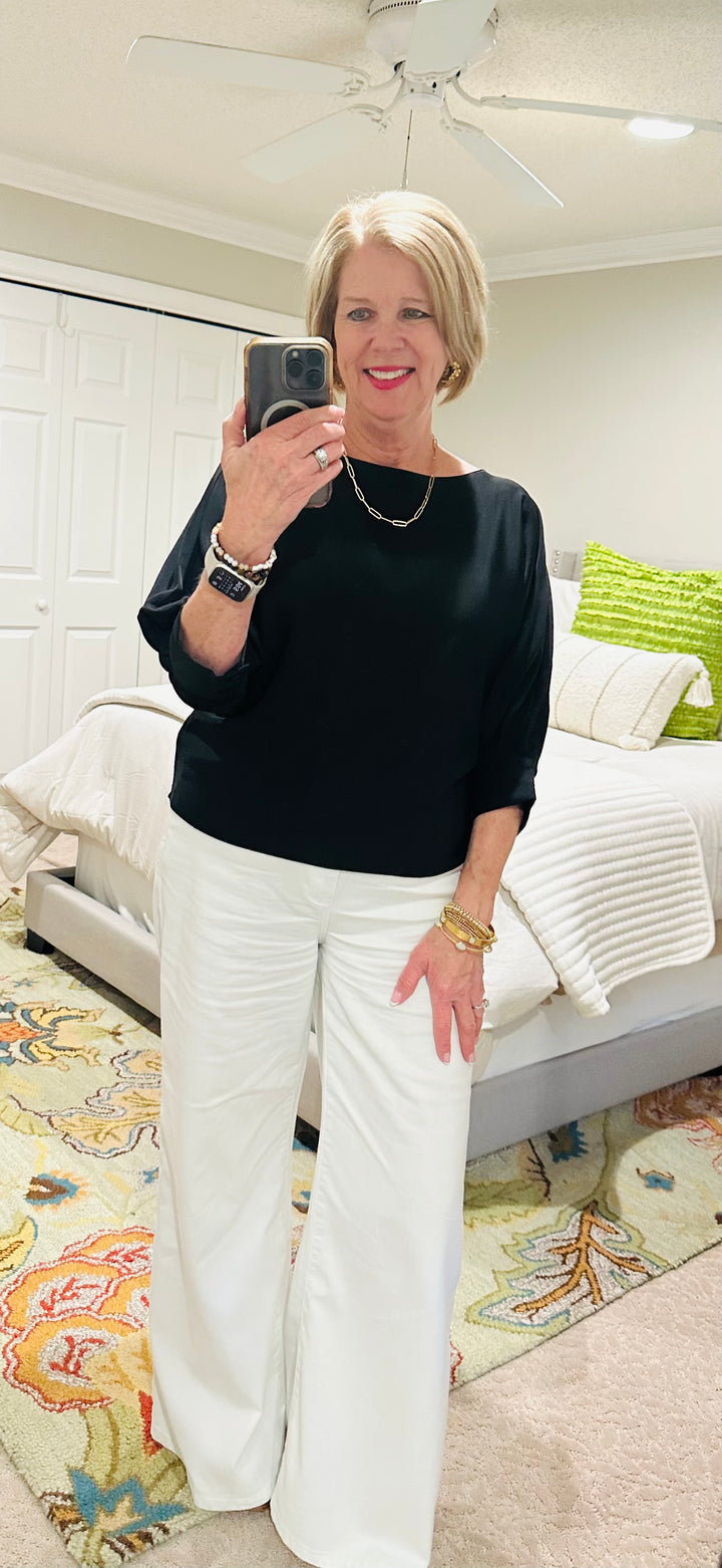 Timeless Bateau Top- Black