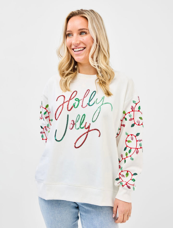 Holly Jolly Sequin Sweatshirt