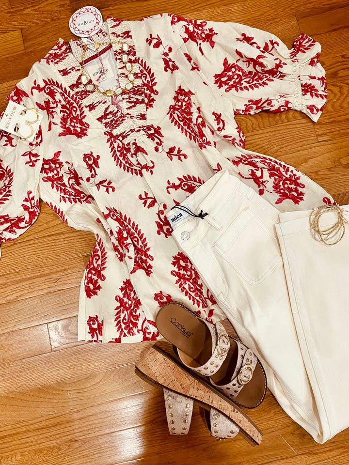 Southern Charm Paisley Top