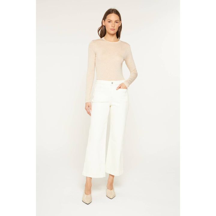HIGH RISE CROPPED WIDE LEG WITH PATCH PKT