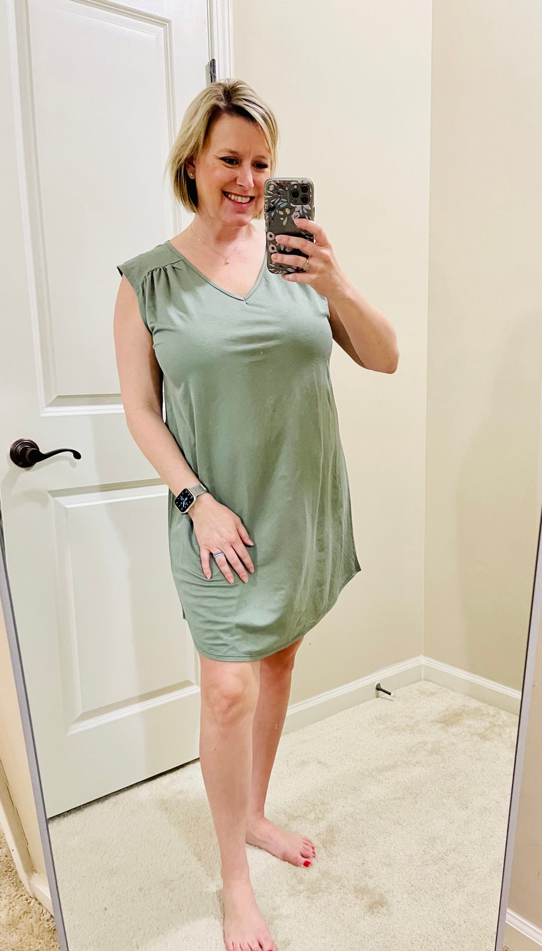 Casual solid dress