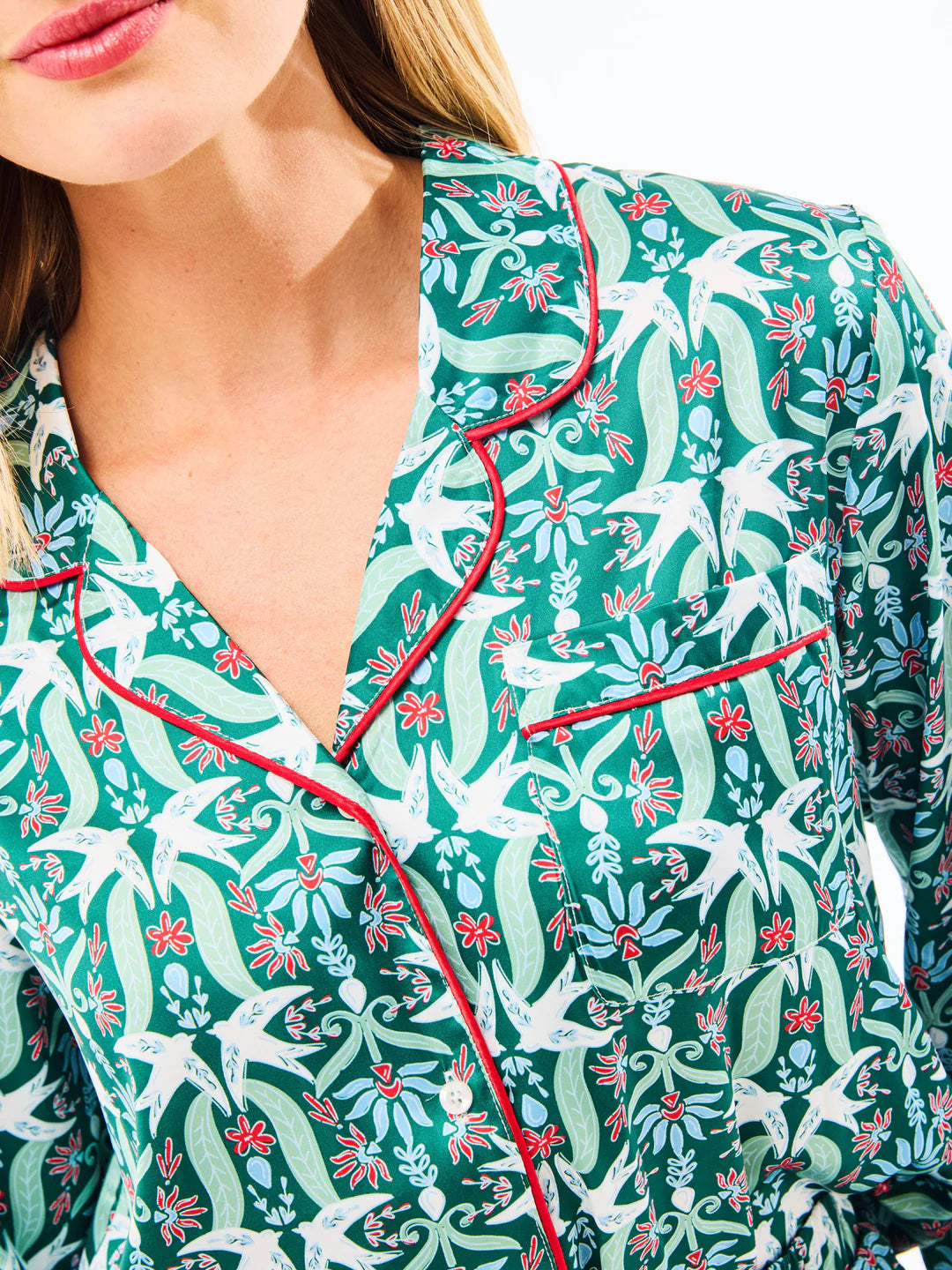 Women's Charlotte Satin Pants Set | Gossamer Wings