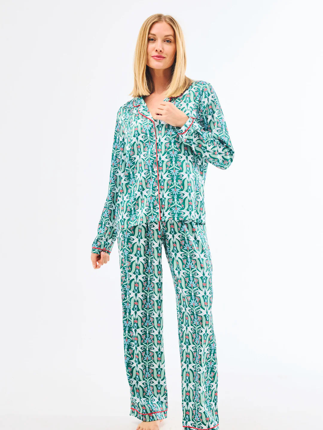 Women's Charlotte Satin Pants Set | Gossamer Wings