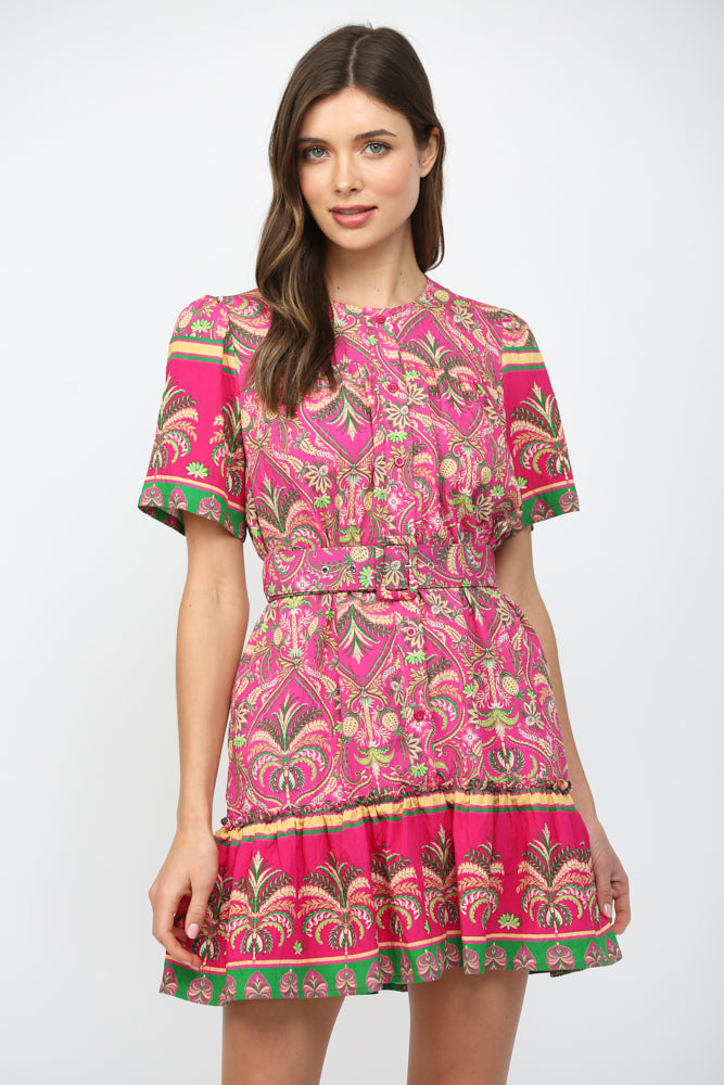 🌺 The Magenta Garden Party Dress