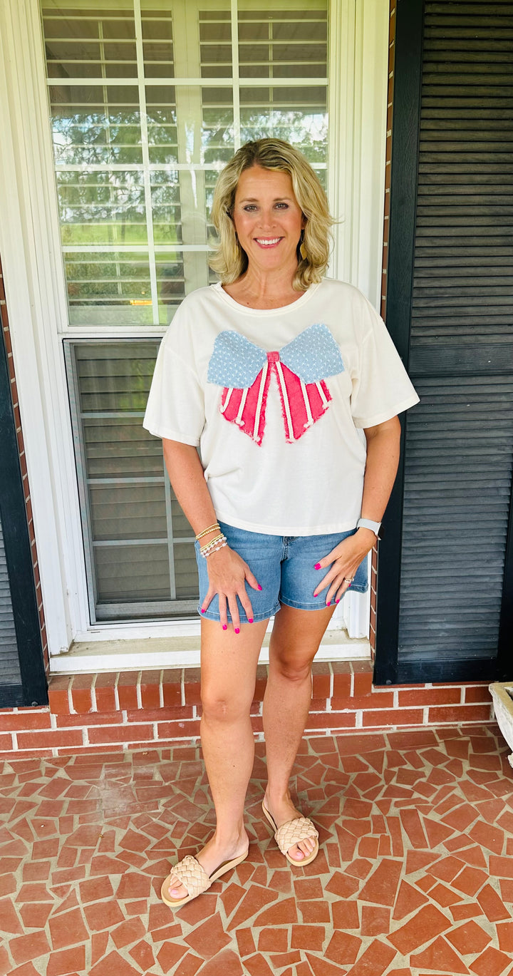 Star Spangled Bow Top