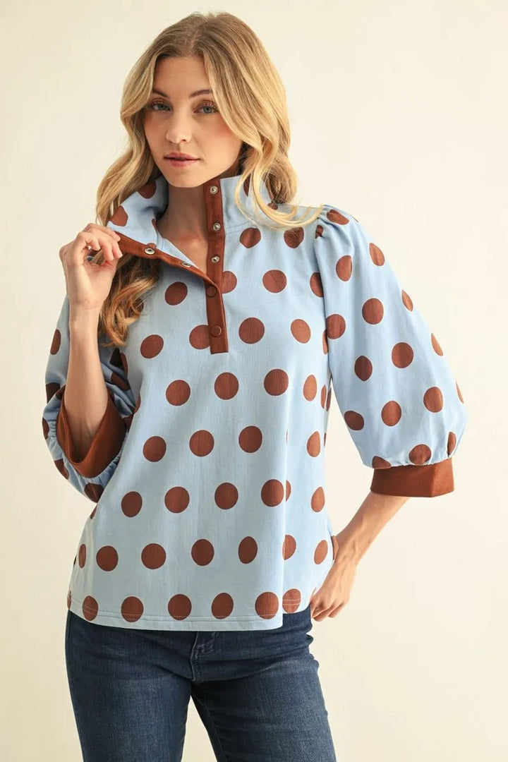 Chocolate Dots Top 🤎