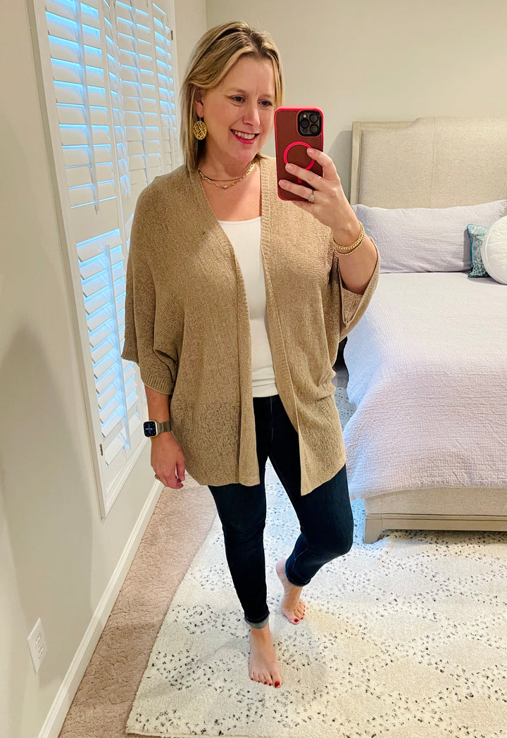 Kimono style slouchy cardigan