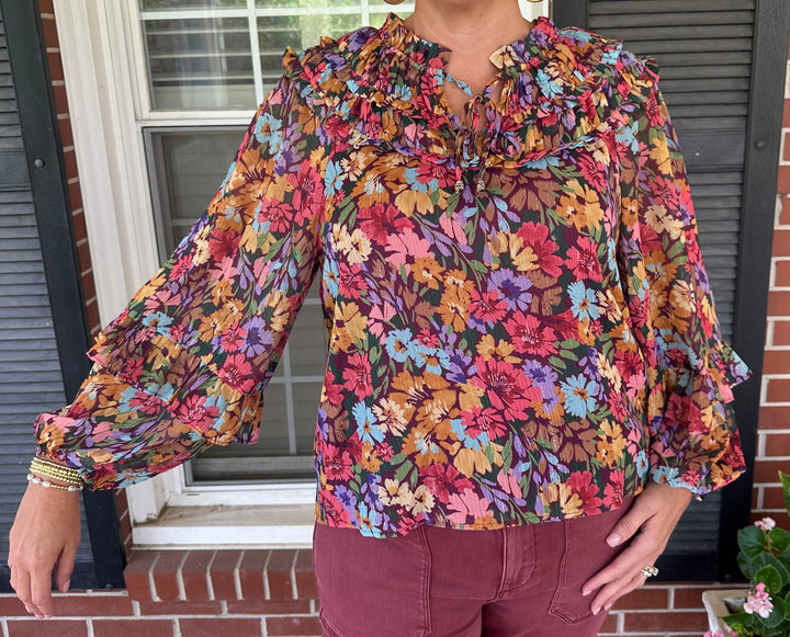 Autumn Romance Ruffle Blouse