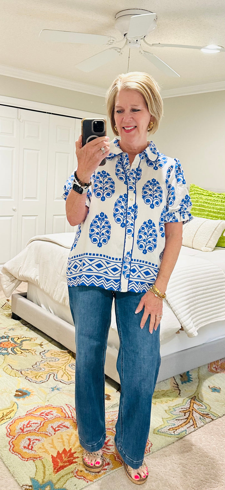 Santorini Stroll Top