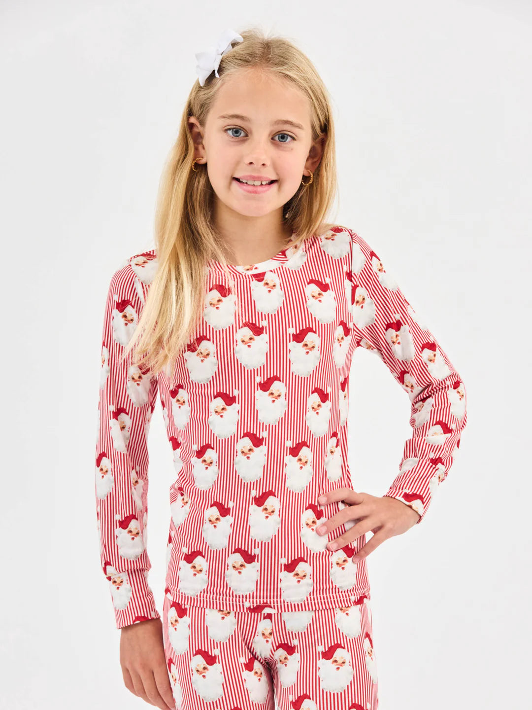 Kids Pajama Set | Santa Baby Red