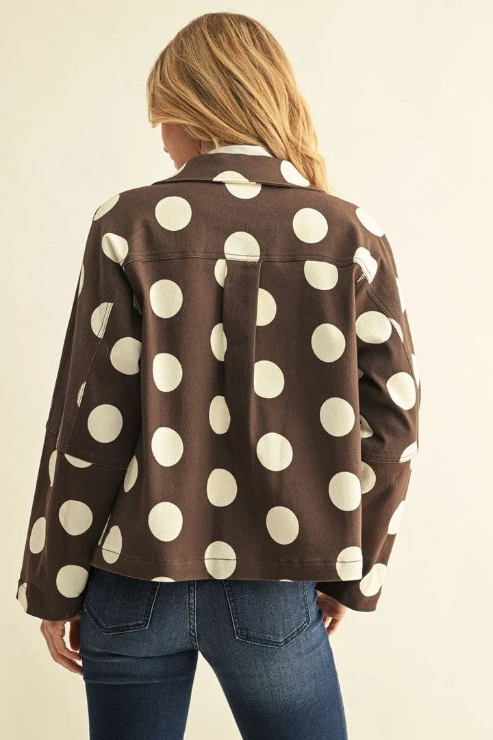 Mocha Dot Jacket 🤎