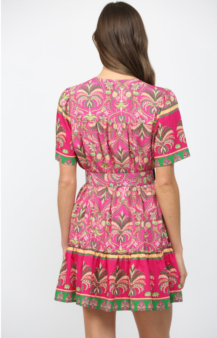 🌺 The Magenta Garden Party Dress