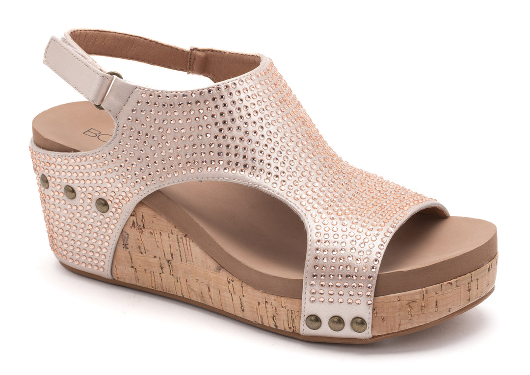 Carley Wedges - Champagne Crystals