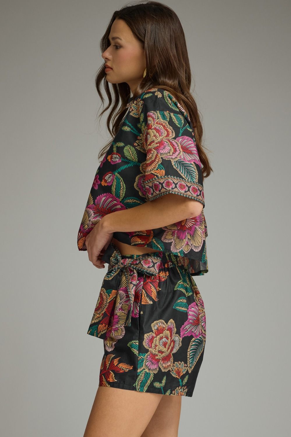 Botanical Beauty Skort Set - Black