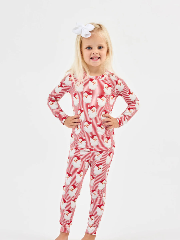 Toddler Pajama Set | Santa Baby Red
