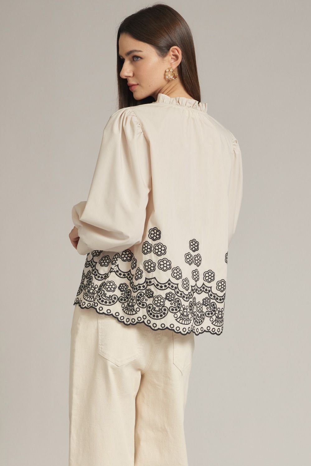 Delicate Details Embroidered Top