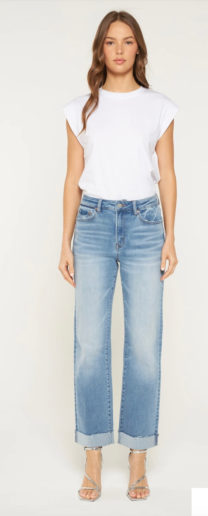 Queen Blue Straight Leg