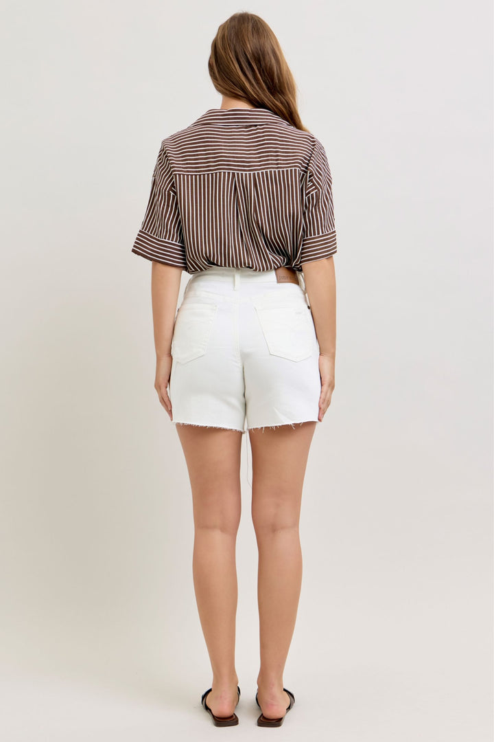 Judy Blue HR Rigid Dad Shorts