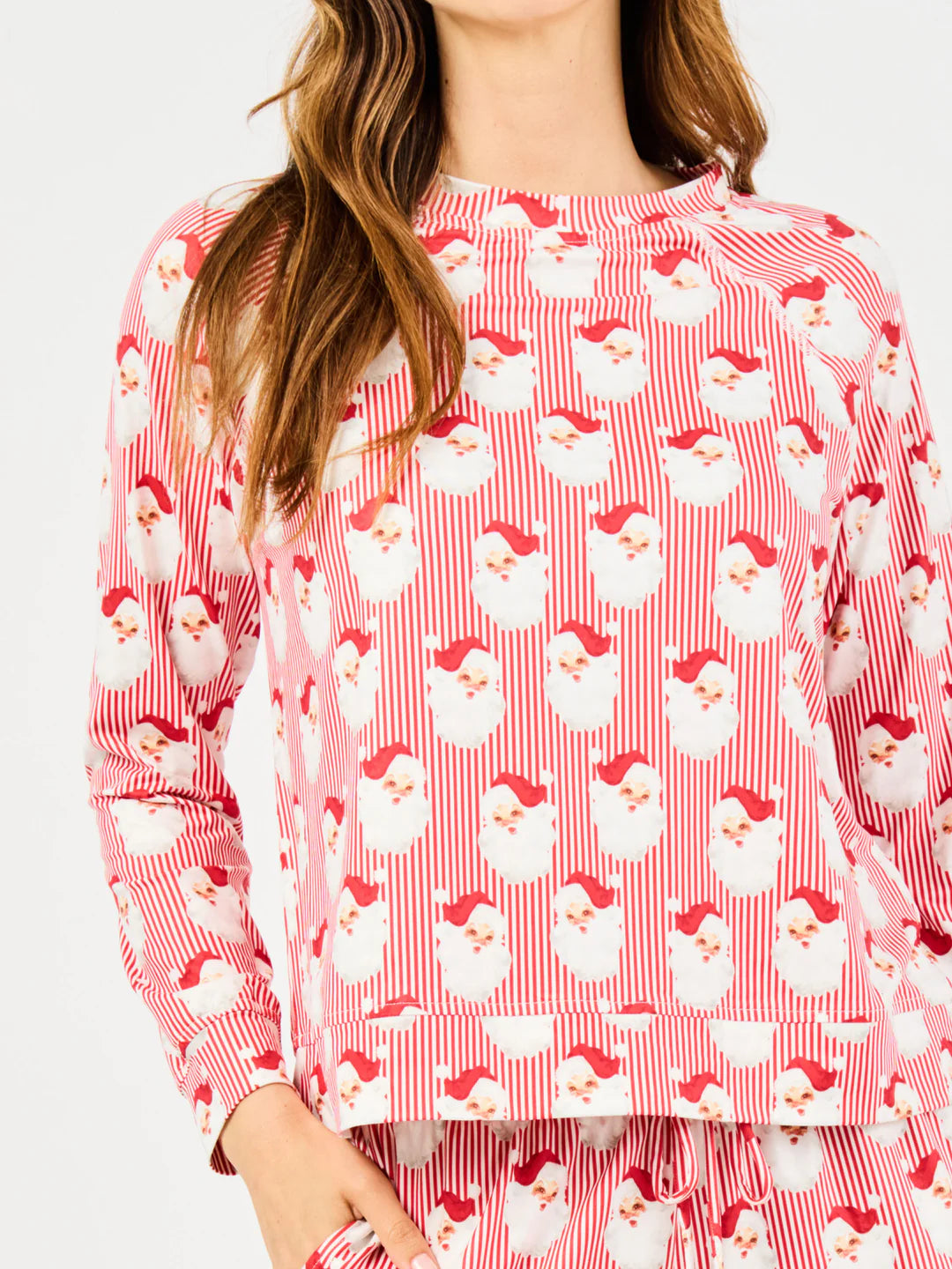 Women's Annie Pants Set | Santa Baby Red