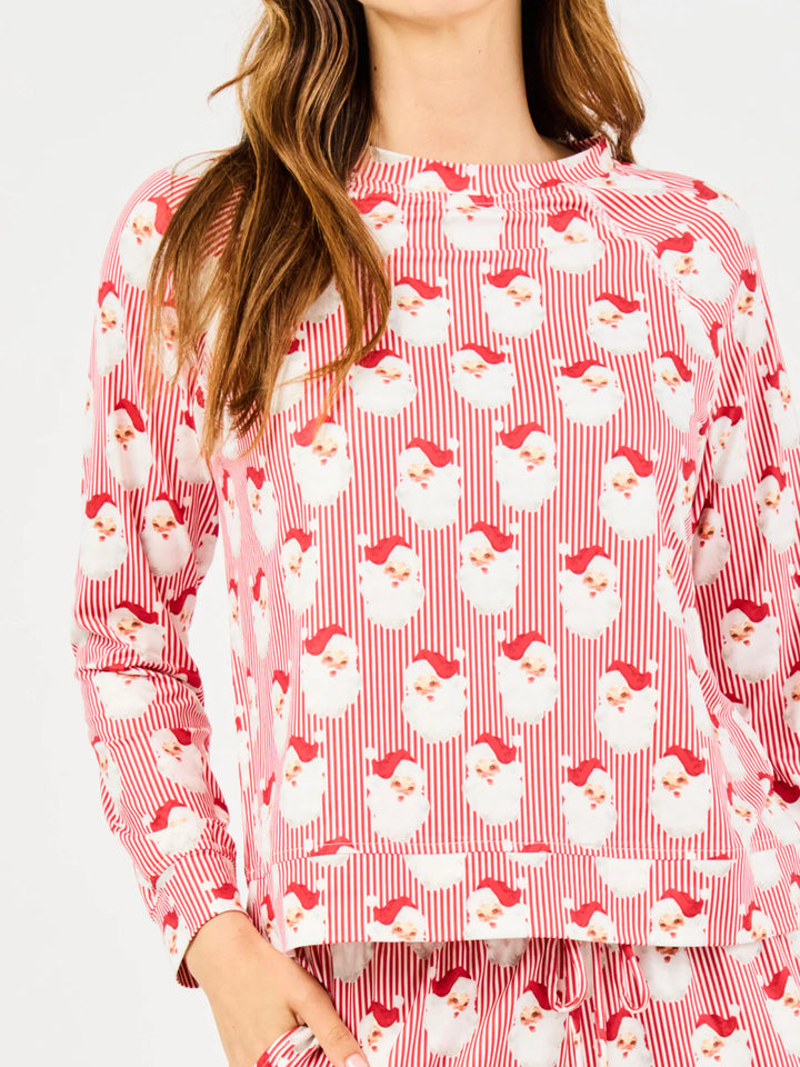 Women's Annie Pants Set | Santa Baby Red