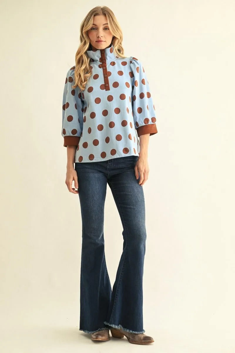 Chocolate Dots Top 🤎