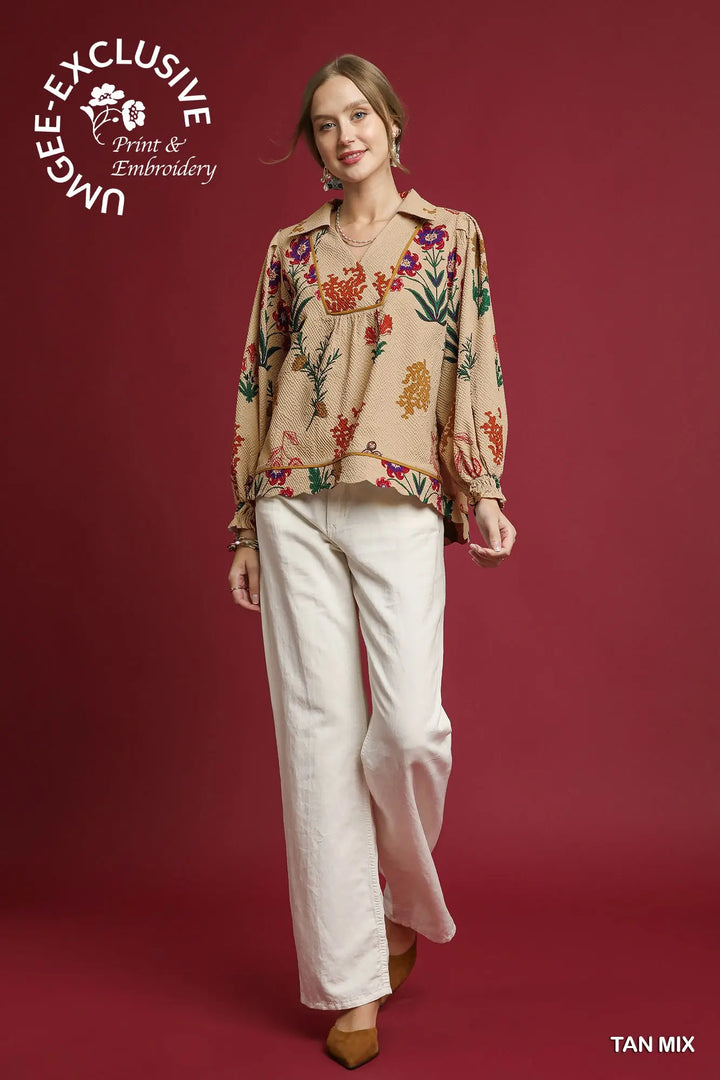 🌸 The Garden Stroll Blouse 🌸