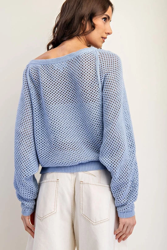 Boat Neck Airy Sweater