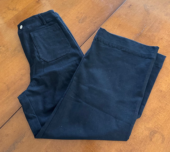 Black Wide leg trouser pants