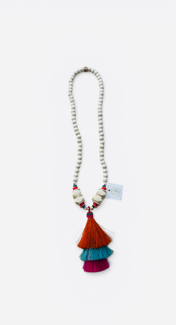 Tassel Necklace by Carolina Strung