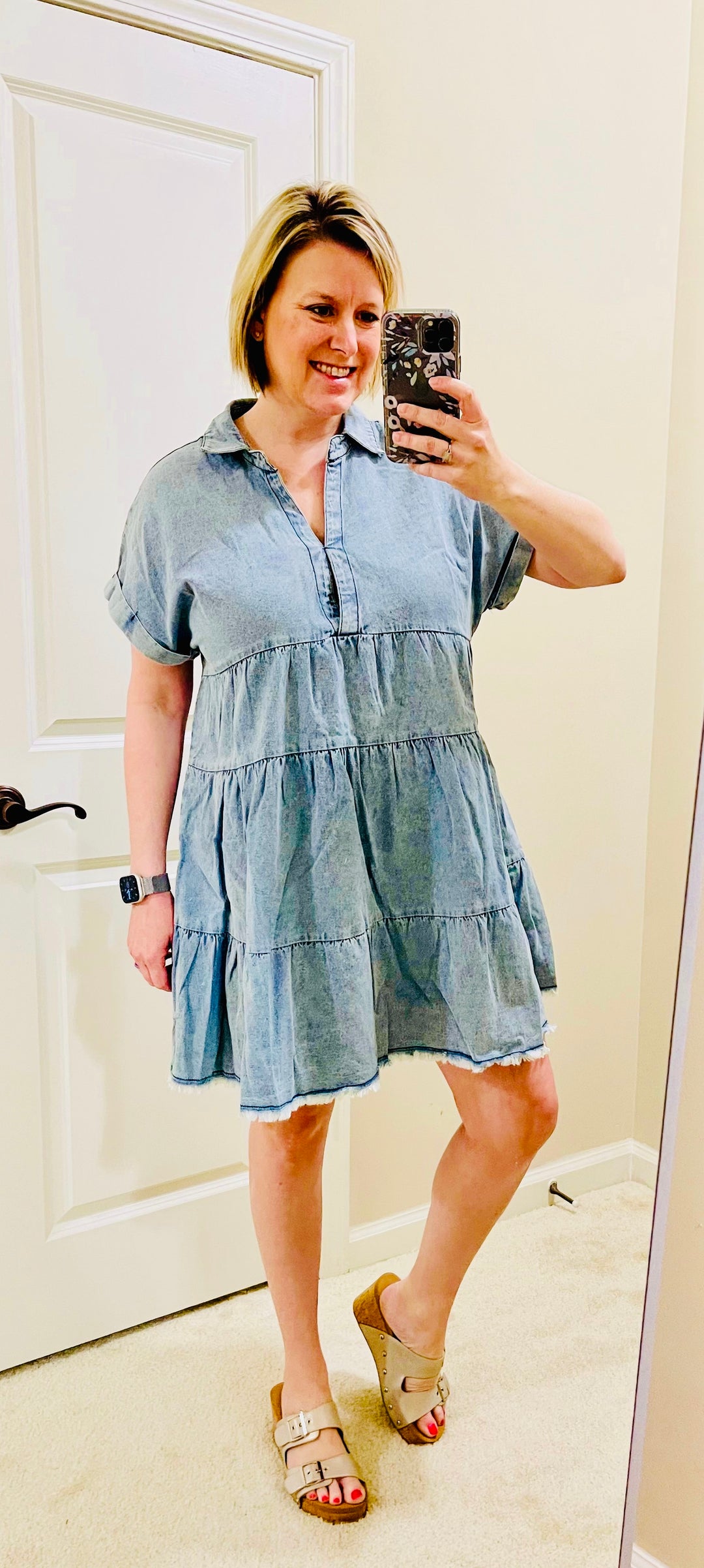 Denim dress