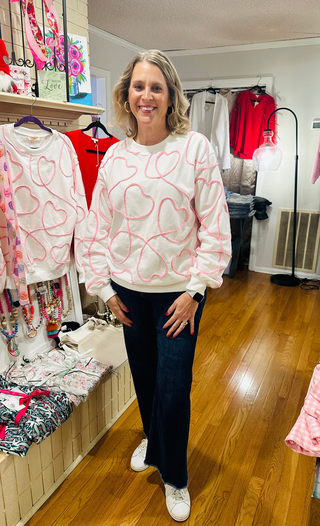 💕 Heart Shaped Sweatshirt