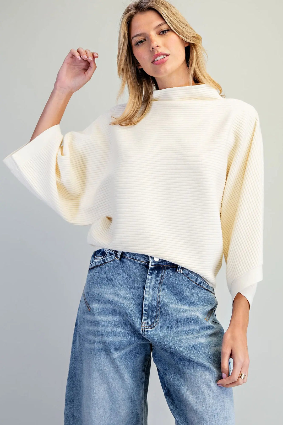 Vanilla Comfort Mock Neck Sweater