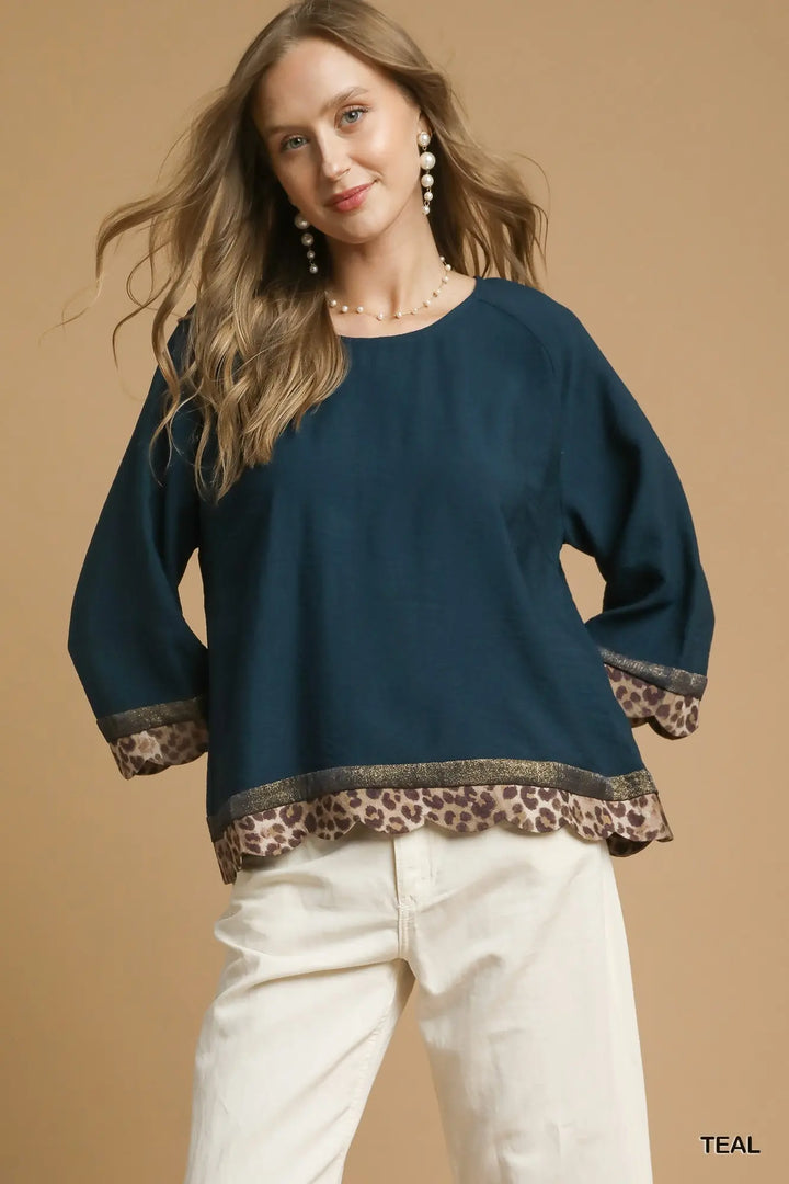 The “Savanna” Top – Teal