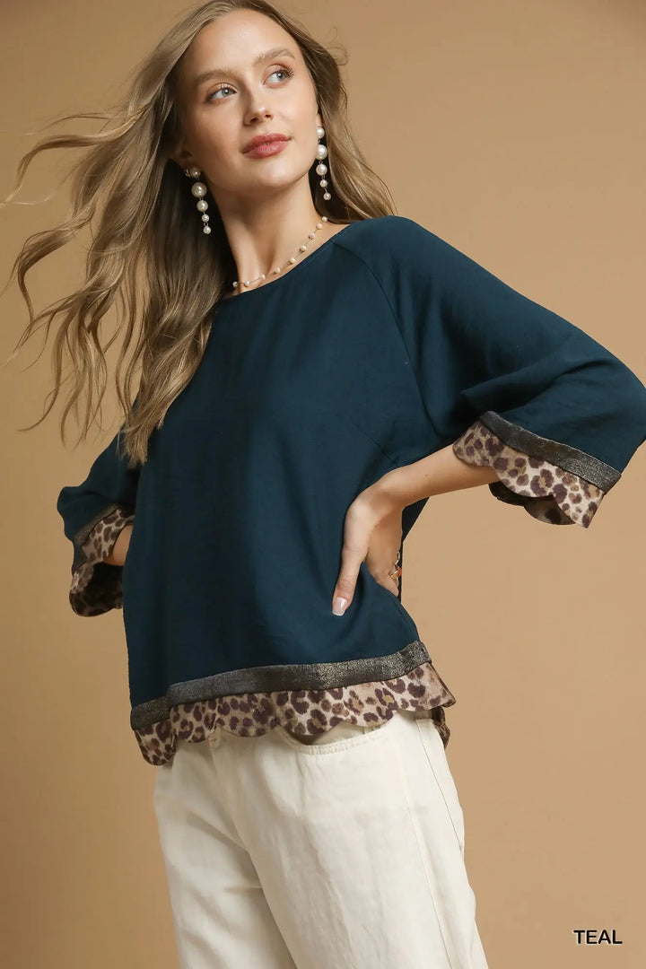 The “Savanna” Top – Teal