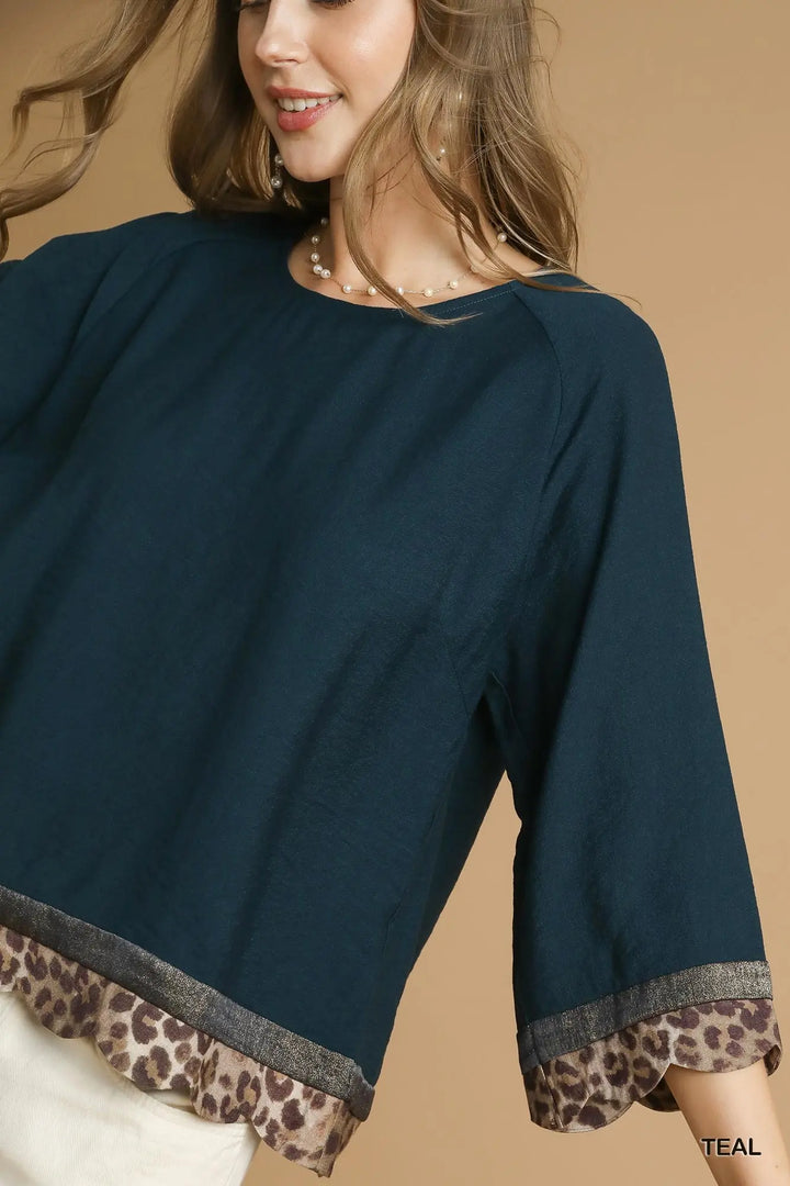 The “Savanna” Top – Teal