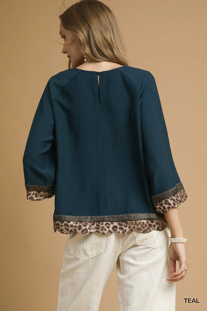 The “Savanna” Top – Teal