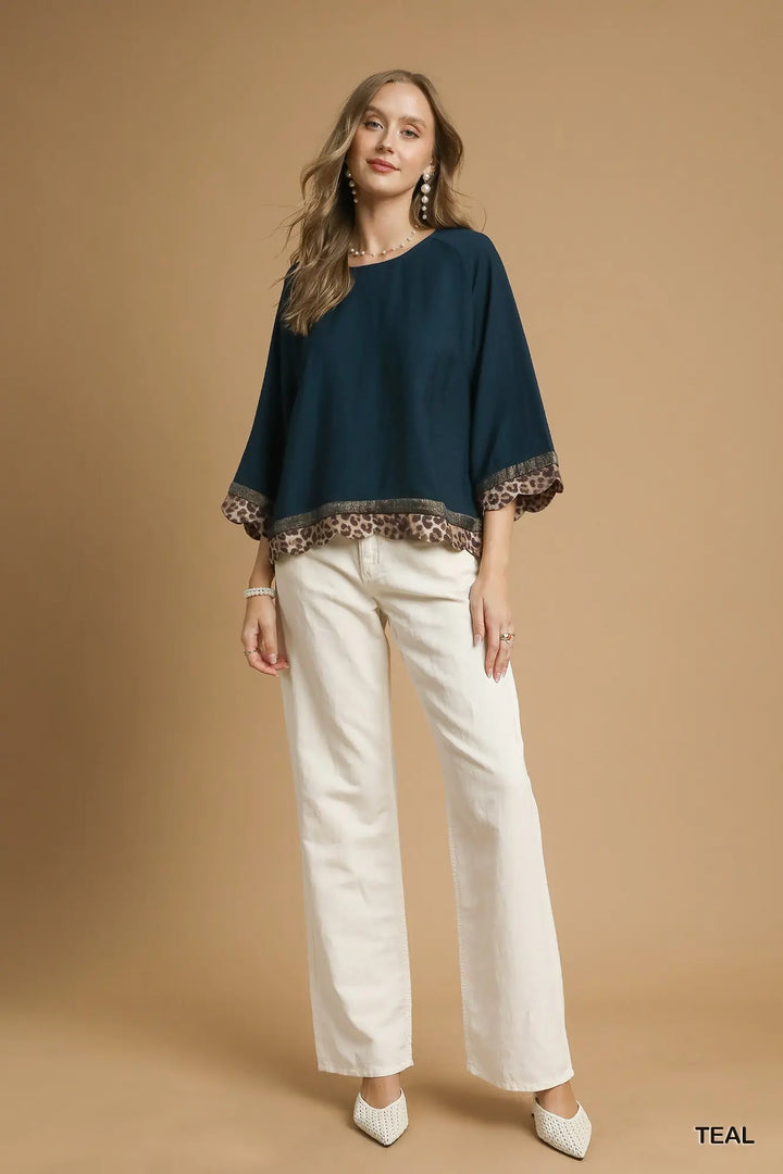 The “Savanna” Top – Teal