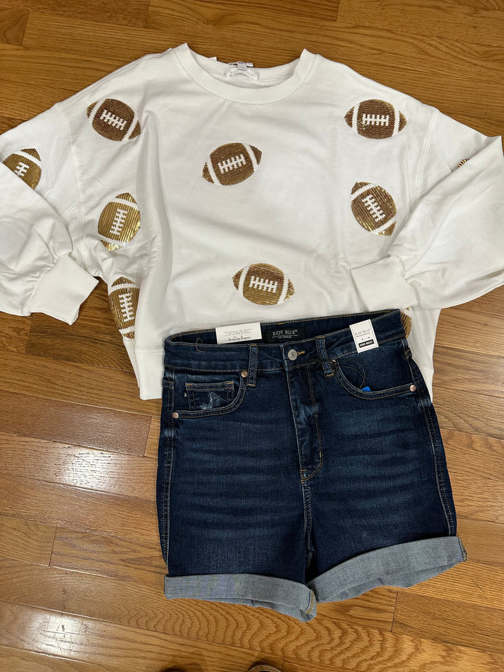 Sequin Football 🏈 top