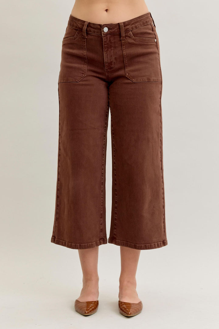 Cocoa Grove Wide Crop Jeans by Judy Blue ✨