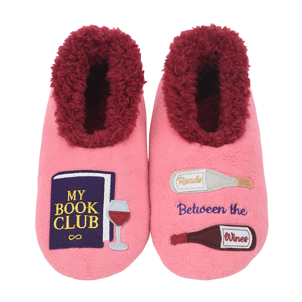 Snoozies® Pairables Slippers
“My Book Club / Between the Wines”