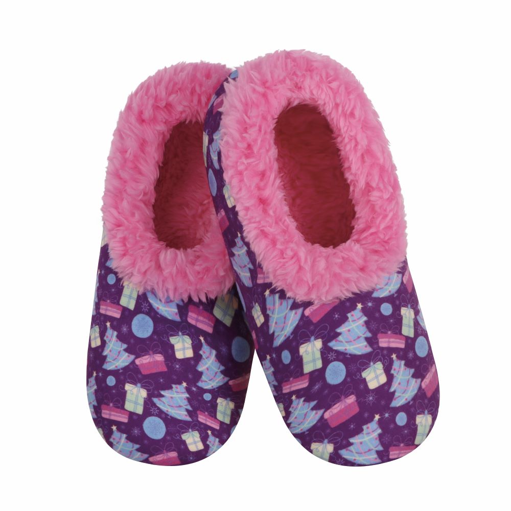 Holiday Classic Snoozies® – Cozy Sherpa Slippers (4 Festive Prints!)