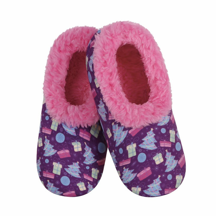 Holiday Classic Snoozies® – Cozy Sherpa Slippers (4 Festive Prints!)