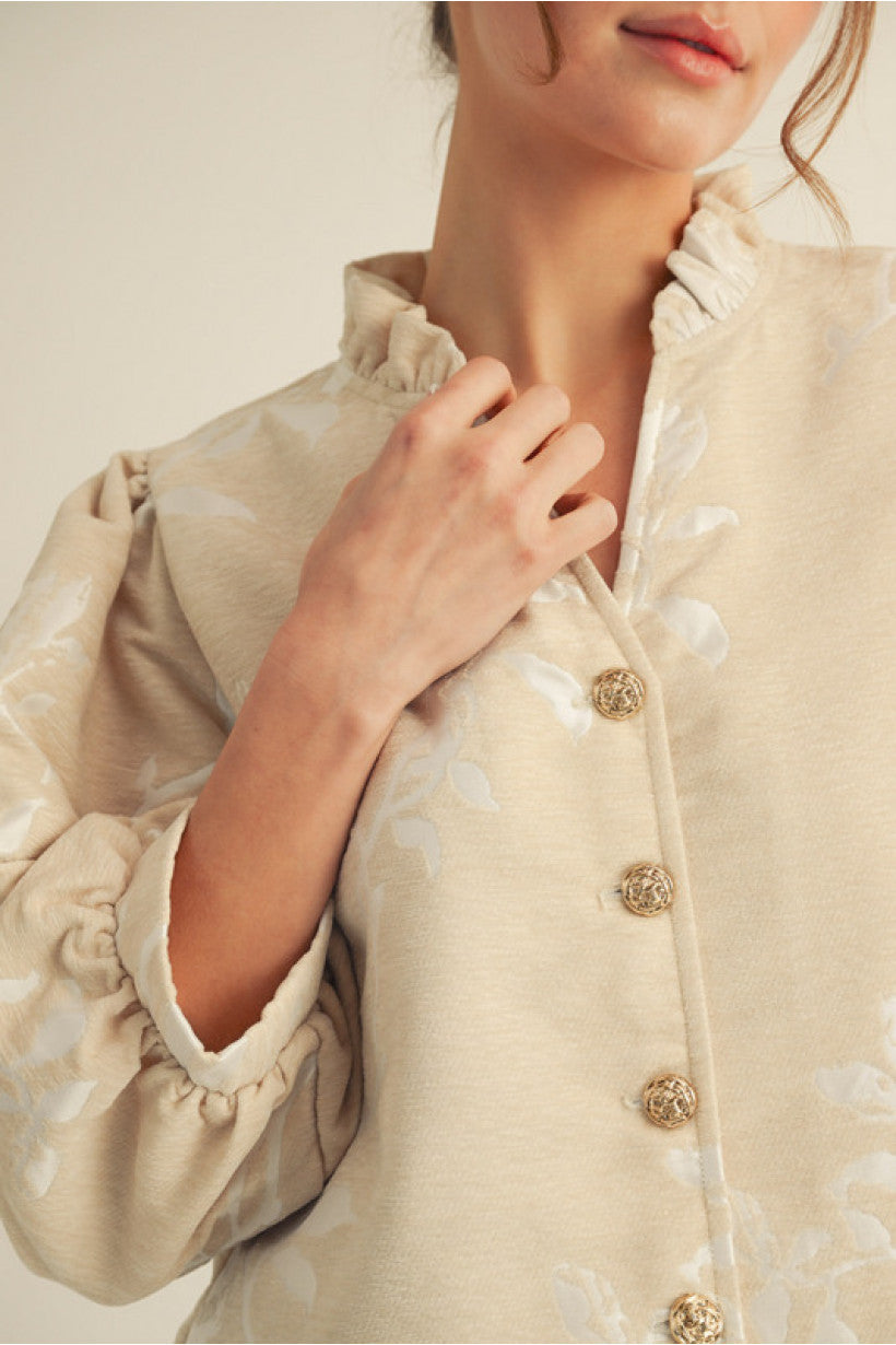 ✨ Blossom Royale Jacquard Top