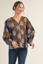 Blue Petal Breeze Top