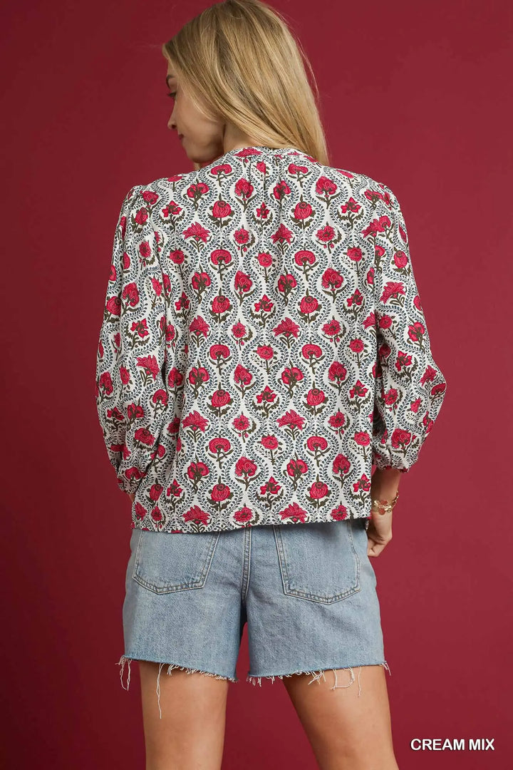 🌸 Rose Garden Blooms Blouse