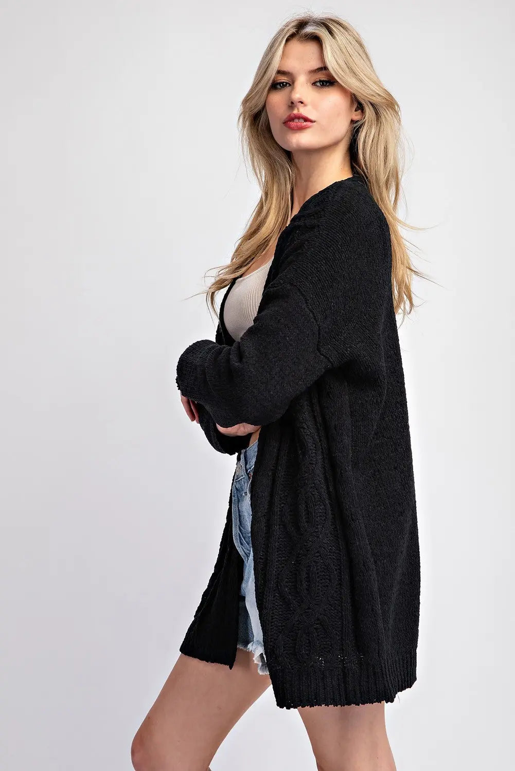 🖤 Cozy Cable Midi Cardigan
