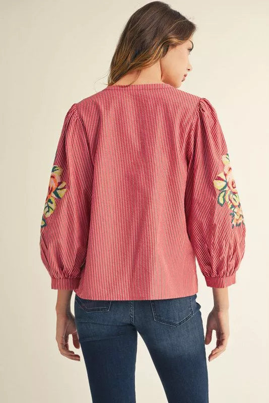 The “Rosalie” Blouse – Red