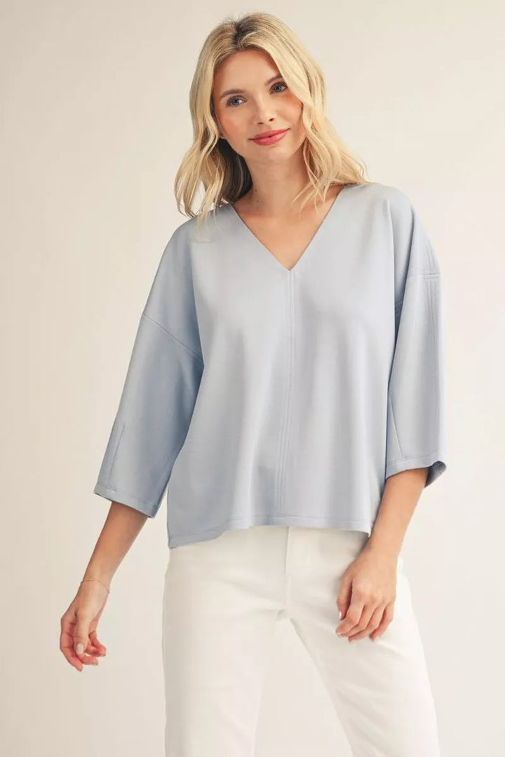 Cloud Nine V-Neck Essential Top