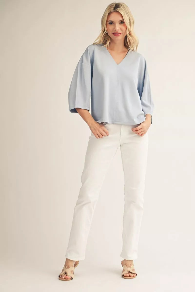 Cloud Nine V-Neck Essential Top