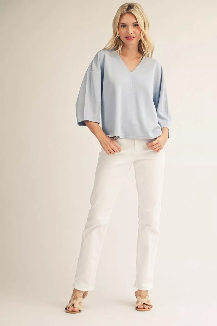 Cloud Nine V-Neck Essential Top